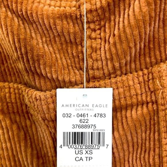 American Eagle - NWT Pink Corduroy Adjustable Straps With Pockets Overalls XS - Picture 10 of 14